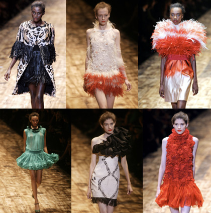 Giambattista Valli S/S 2010 runway looks from the paris fashion week