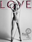 supermodel kate moss nude on the cover of love magazine