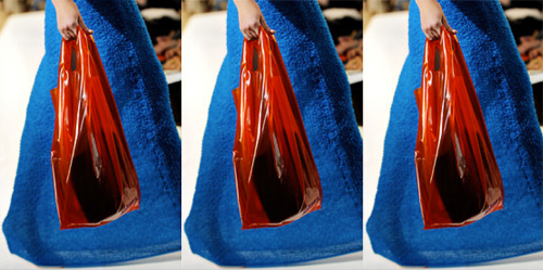 Straight from the catwork to do the groceries Straight from the catwork to do the groceries