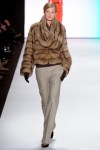 new york fashion week silverfox fur jacket by Carolina Herrera