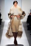 new york fashion week beige mink fur coat by dennis basso
