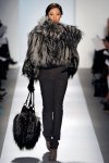 new york fashion week silverfox fur jacket by dennis basso