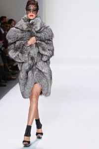 new york fashion week fur coat by Farah Angsana