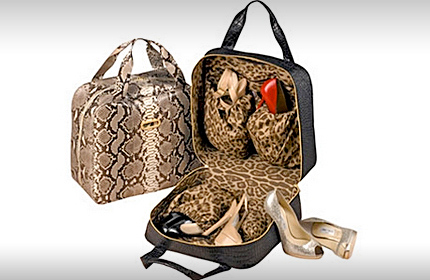 Stylish and yet practical, this tote goes with any traveling ensemble