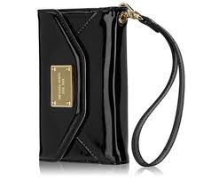 Michael Kors case with gold hardware and detachable wristlet