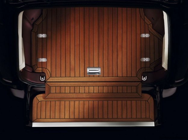 Teak deck trunk space for your luggage