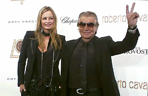 Eva and Roberto Cavalli at the 40th Anniversary Celebration