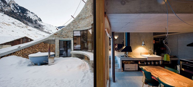 Haute-Today-Villa-Vals-Outdoor-Indoor villa vals interior