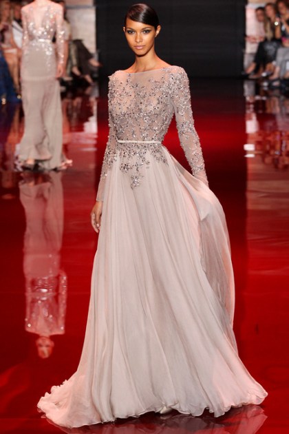 elie saab gown on the red fashion runway