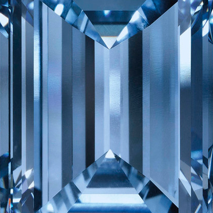 rare blue diamond cut