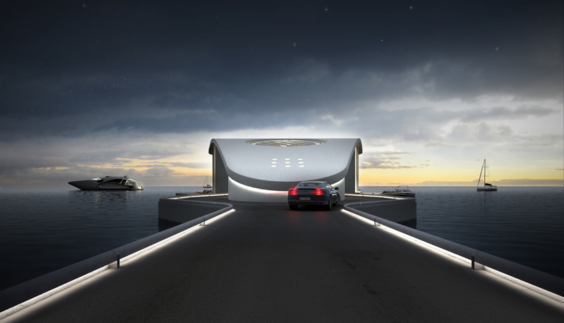 A futuristic floating residence concept called Sting Ray, Aegean Sea, Concept, White