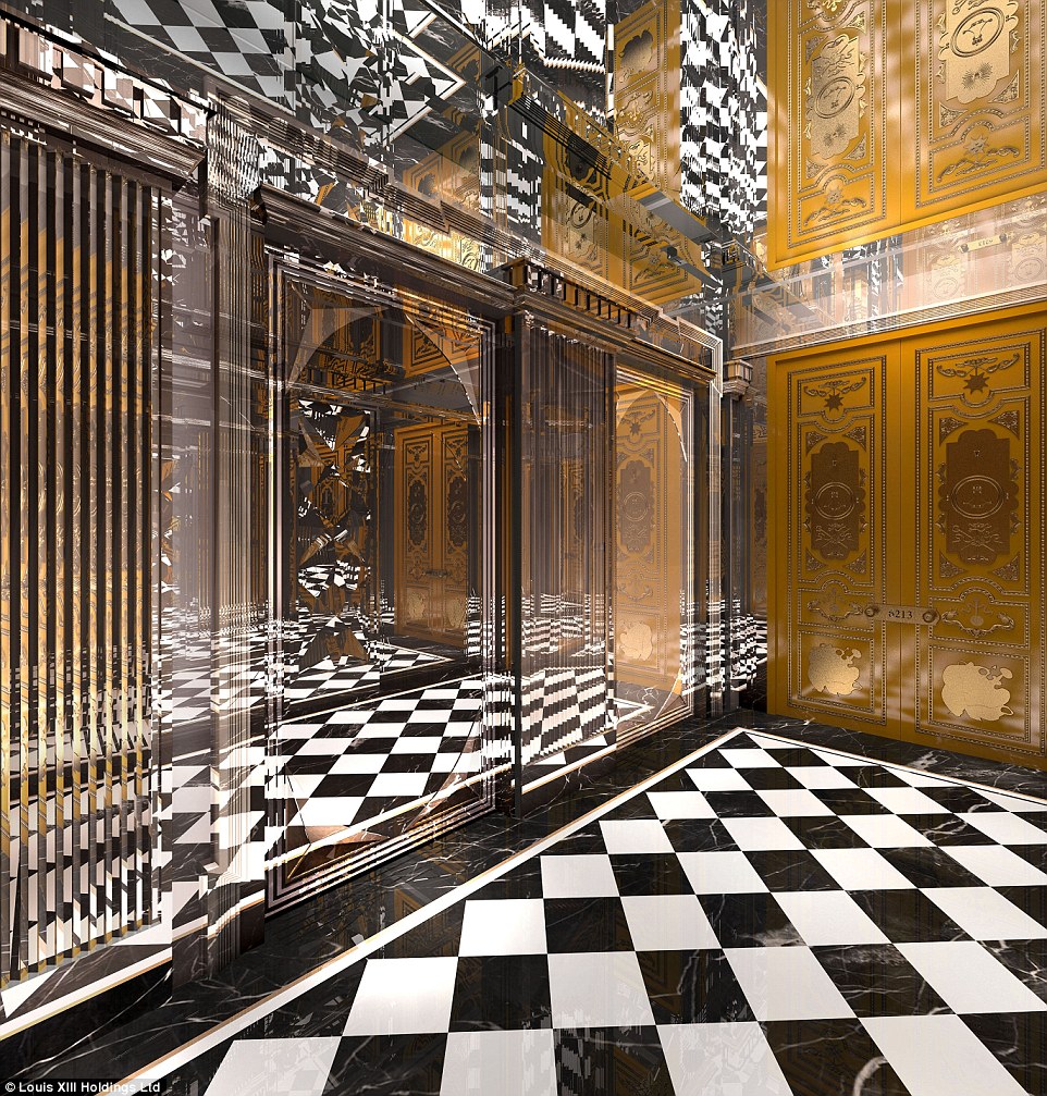 The most expensive and opulent luxury hotel in Macau - lobby and elevator