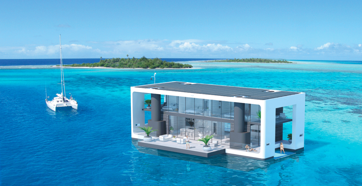 luxury floating house in miami