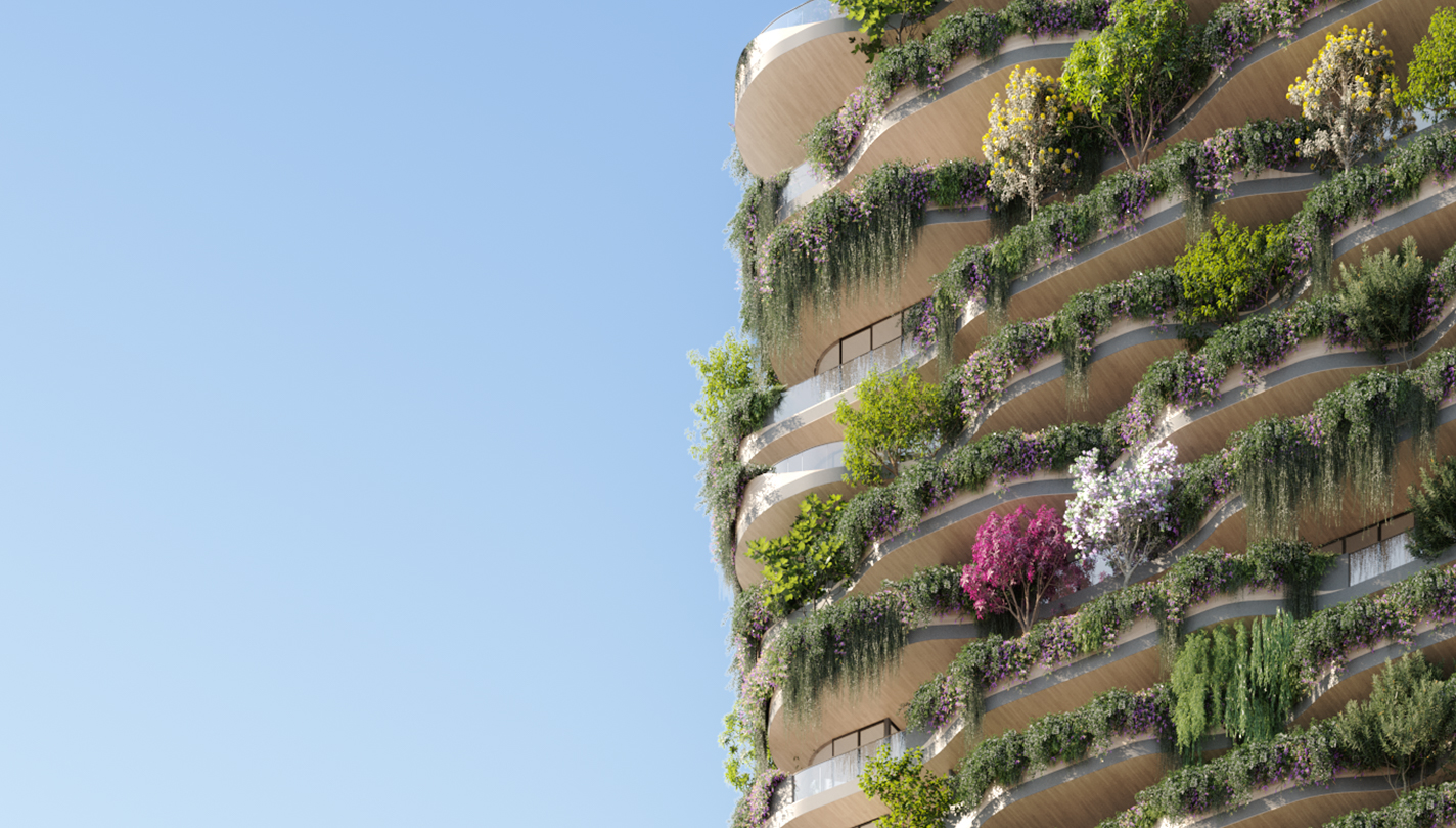 The Urban Forest green gardens on the wall
