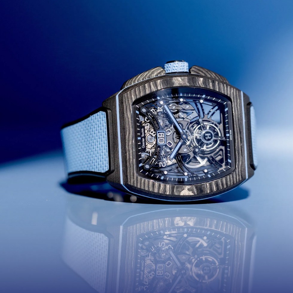 bianchet flying tourbillon grande dateblue watch