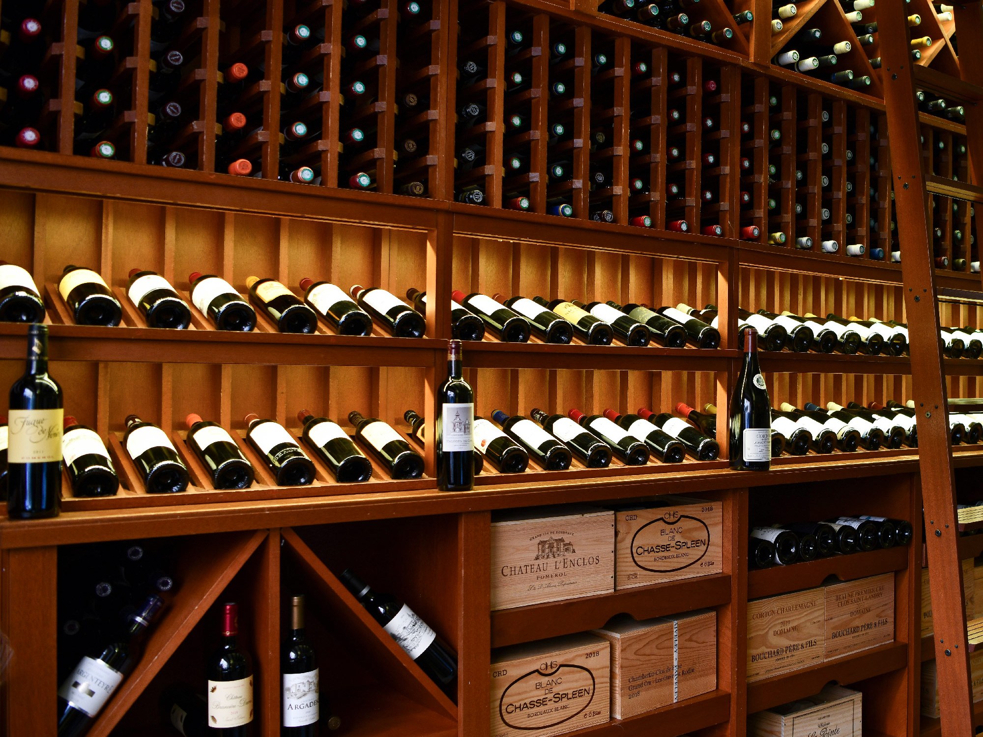 inside Salon GCM Monaco largest wine cellar