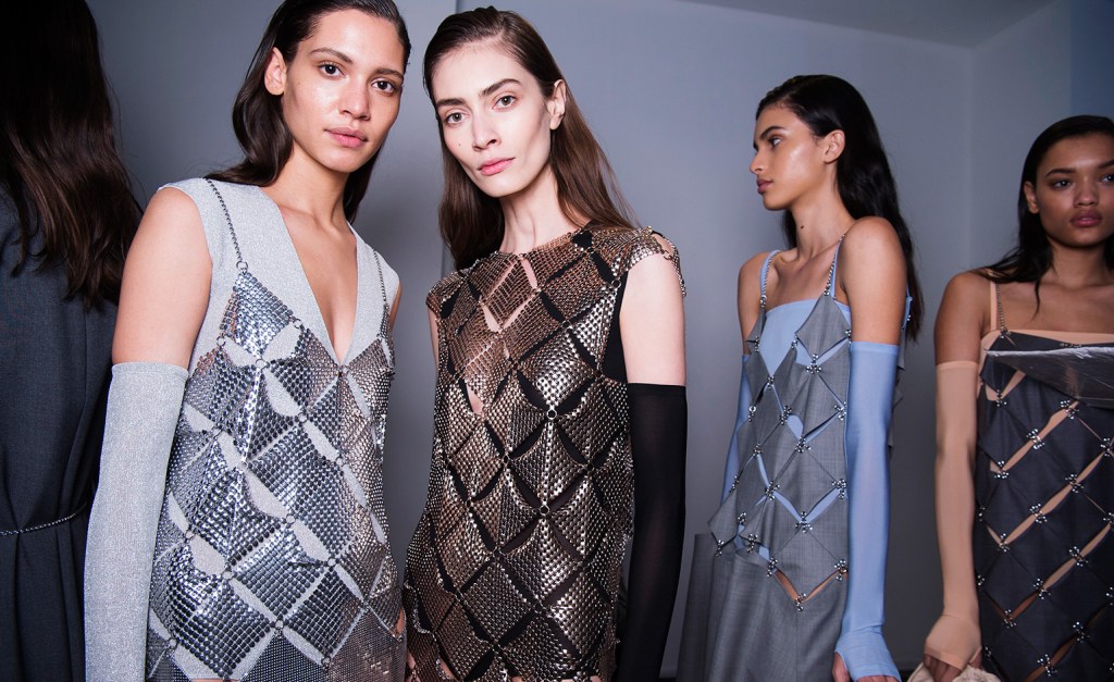 paco rabanne 2017 fall collection models backstage