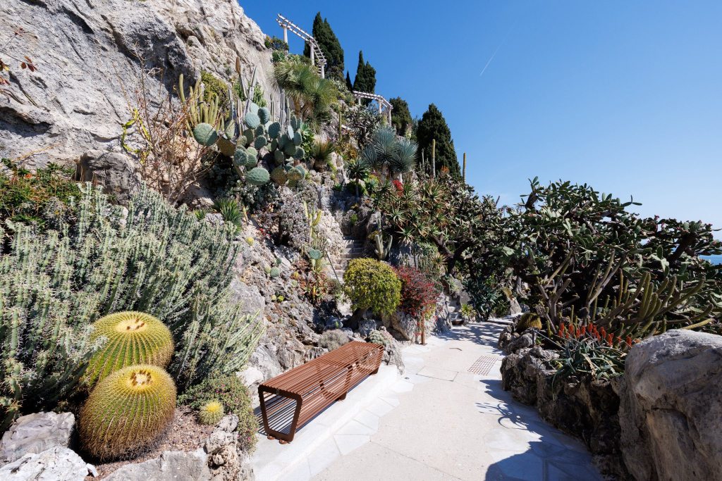 Monaco Exotic Garden view on a sunny day