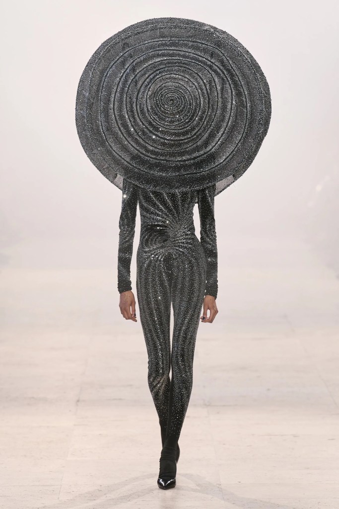 rahul mishra alchemy haute couture black space catsuit