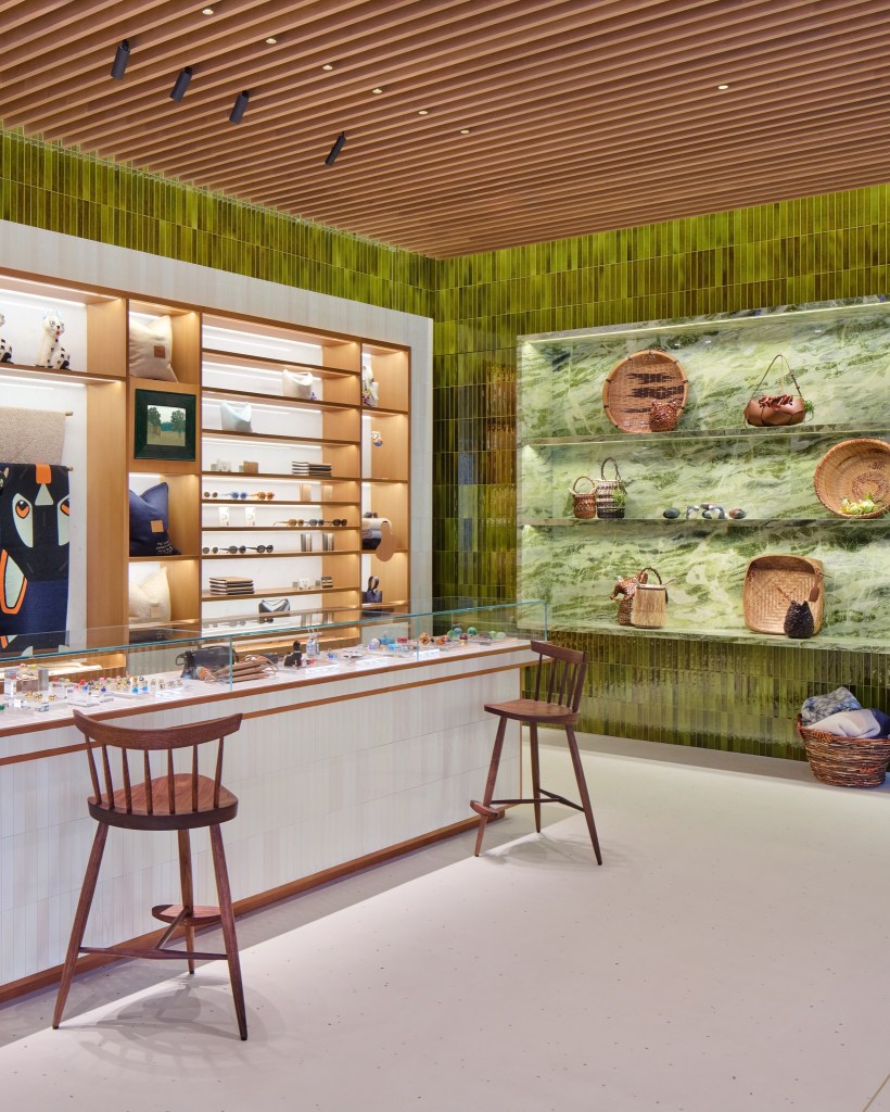 Loewe Ginza products displayed inside the store