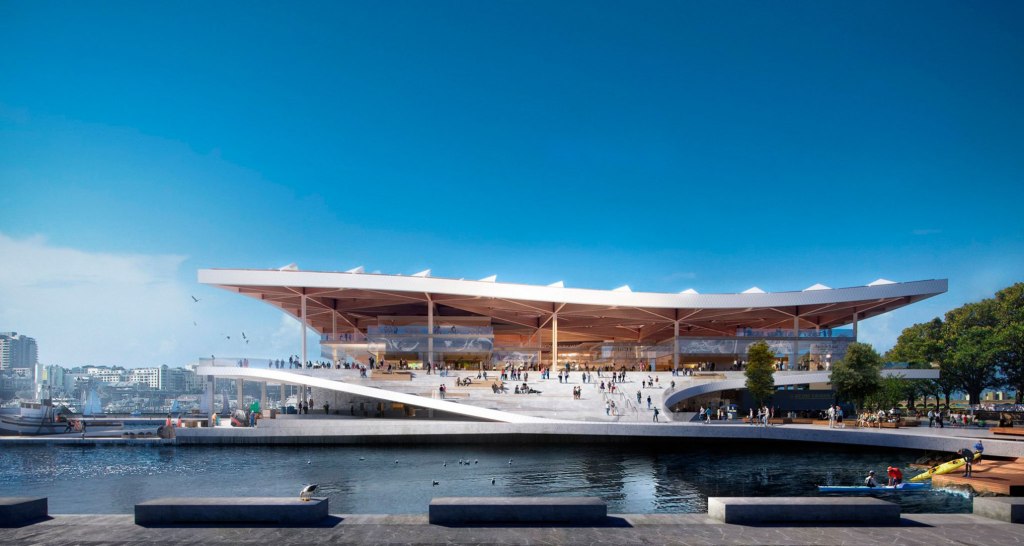 rendering of the Sydney Fish Market rendering