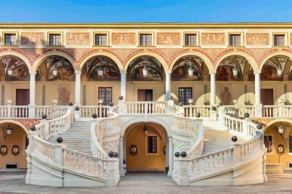 royal palace staircase exterior