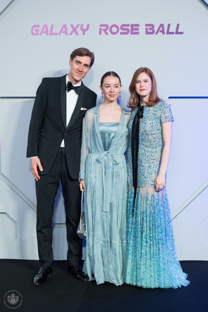 Ben Sylvester Strautmann, Princess Alexandra of Hanover and Princess Dorothée D'Arenberg attend Rose Ball in Monaco