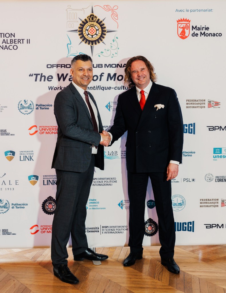 Thomas Brezzo, President of the National Council, and Massimiliano Mordenti, CEO and Founder of Offroad Club Monaco.