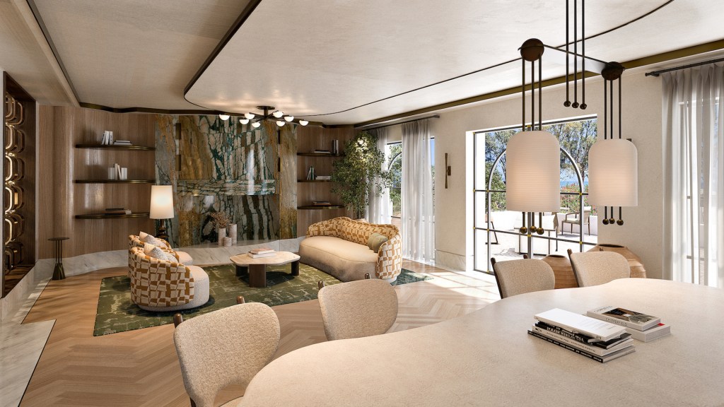 conrad corfu luxury hotel library