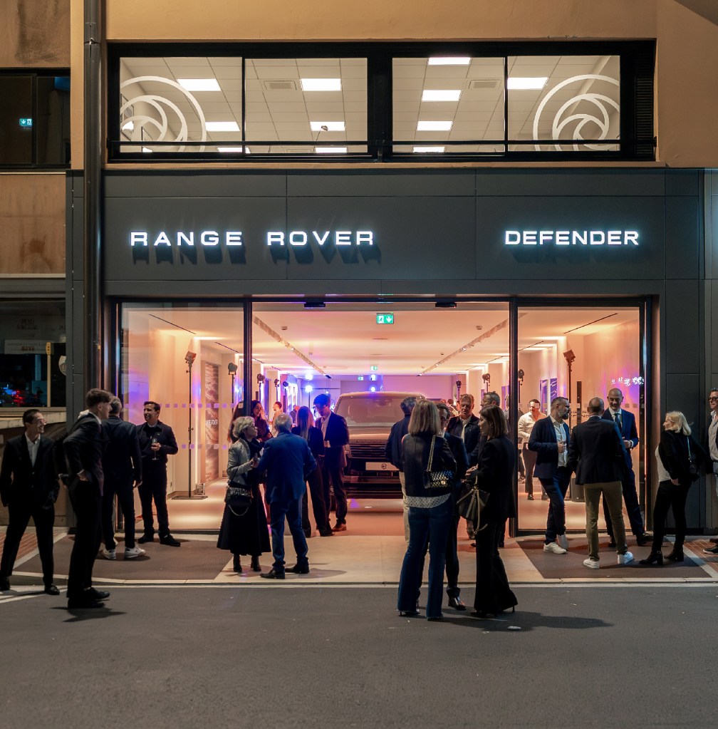 Range Rover Defender showroom launch in Monaco