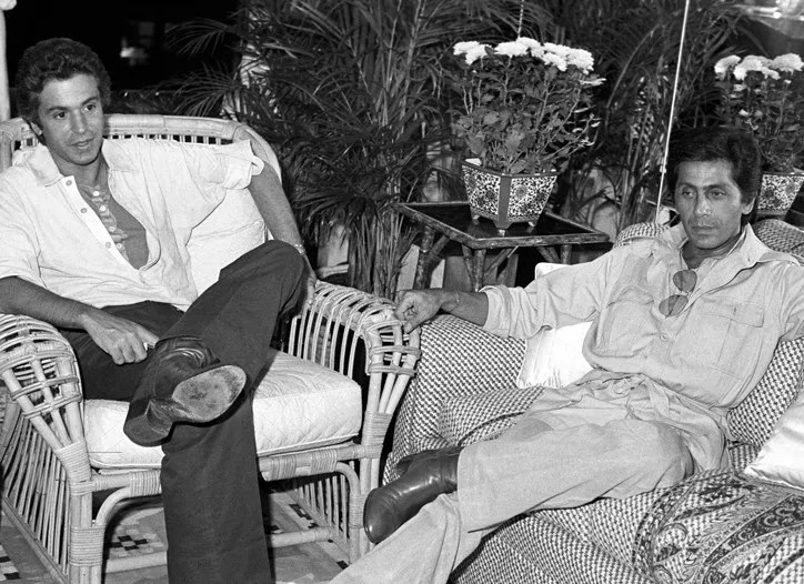 Valentino Garavani and his partner Giancarlo Giammetti