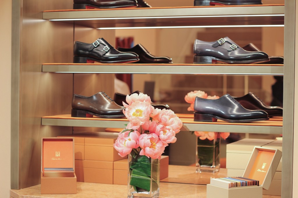 Santoni men's formal wear shoes