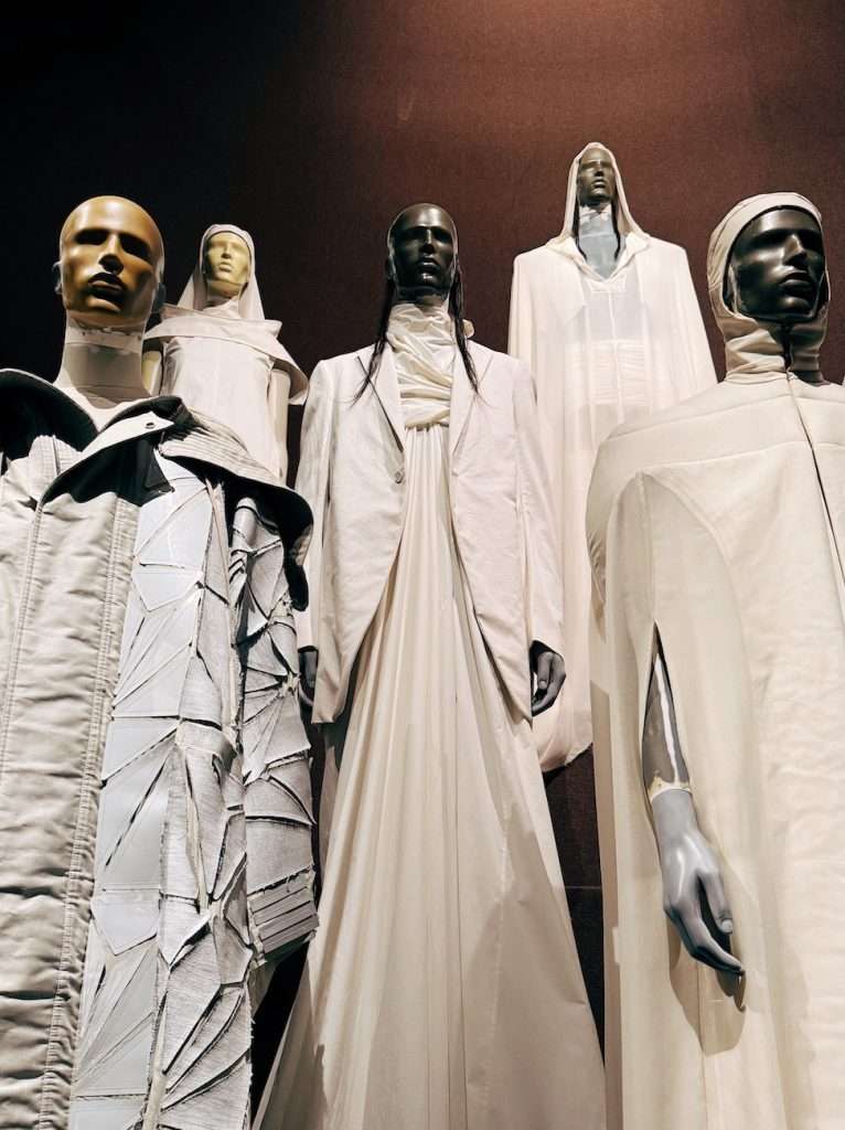 cream garments by Rick Owens