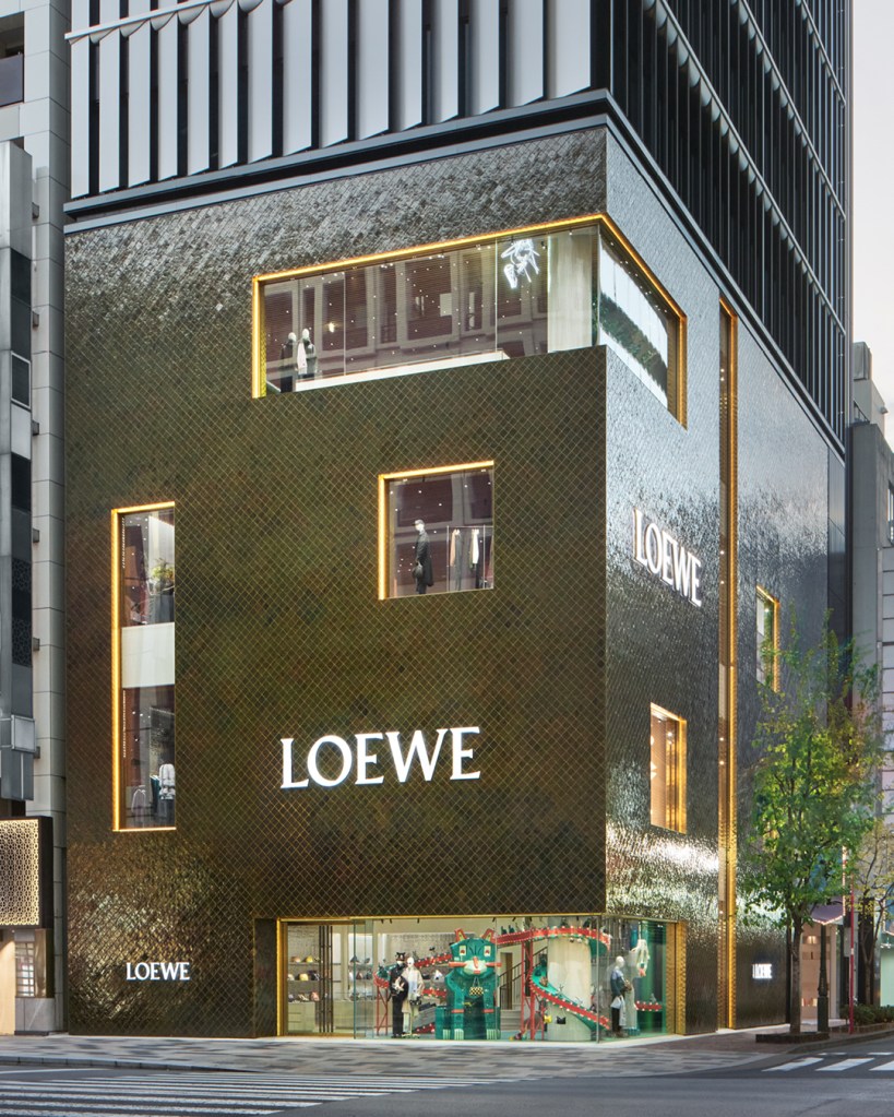 Loewe Ginza store exterior during the day