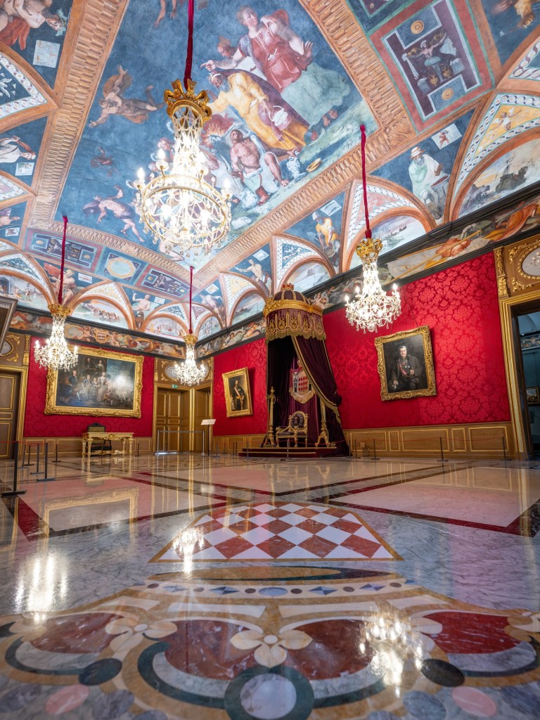 Monaco Royal Palace interior design princely throne room