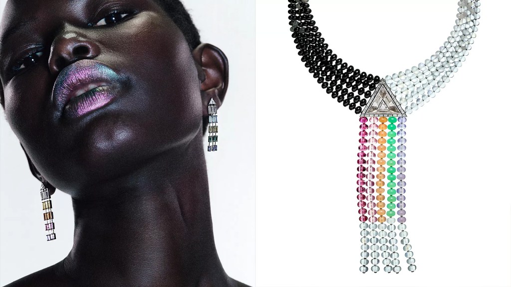 Hermès Haute Bijouterie high jewelry pieces with vivid gemstones and gold setting
