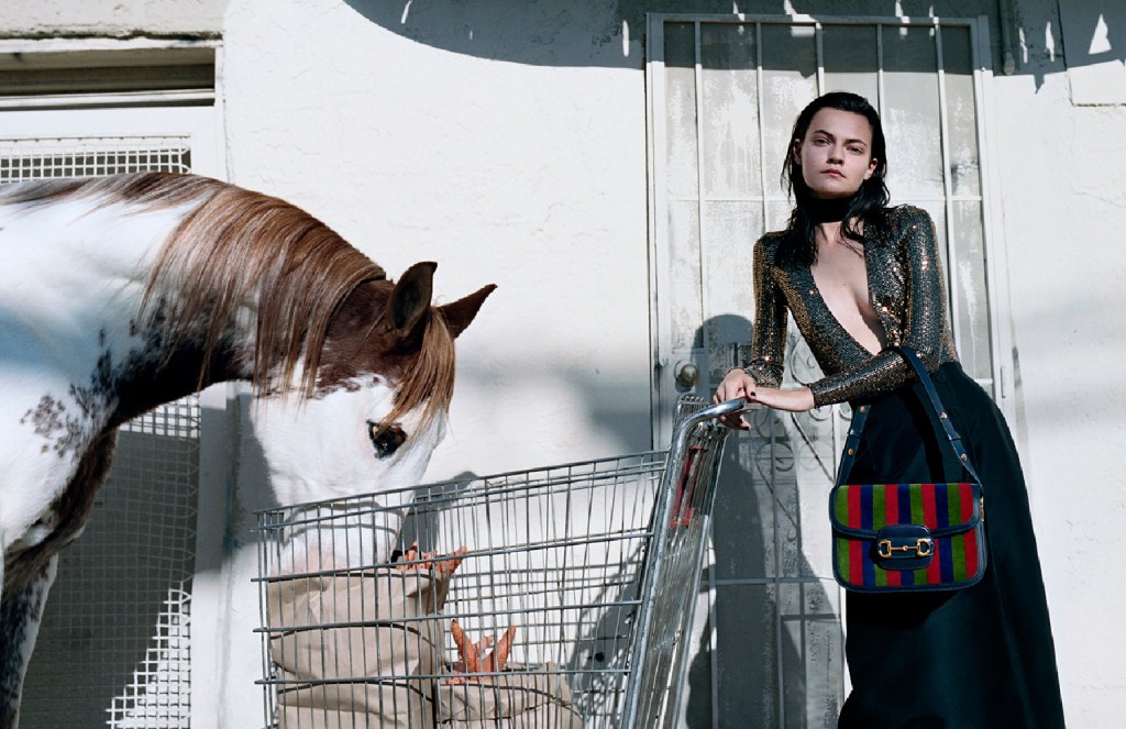 Horse in Fashion Campaign for Gucci s/s 2020