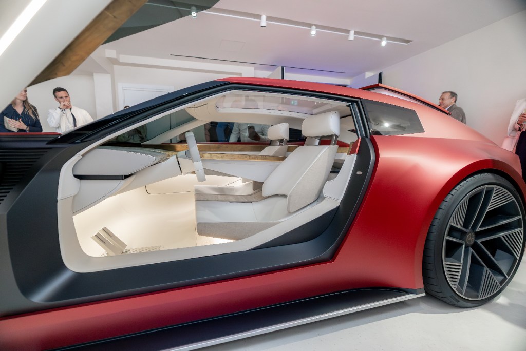 Jaguar Type 00 white interior