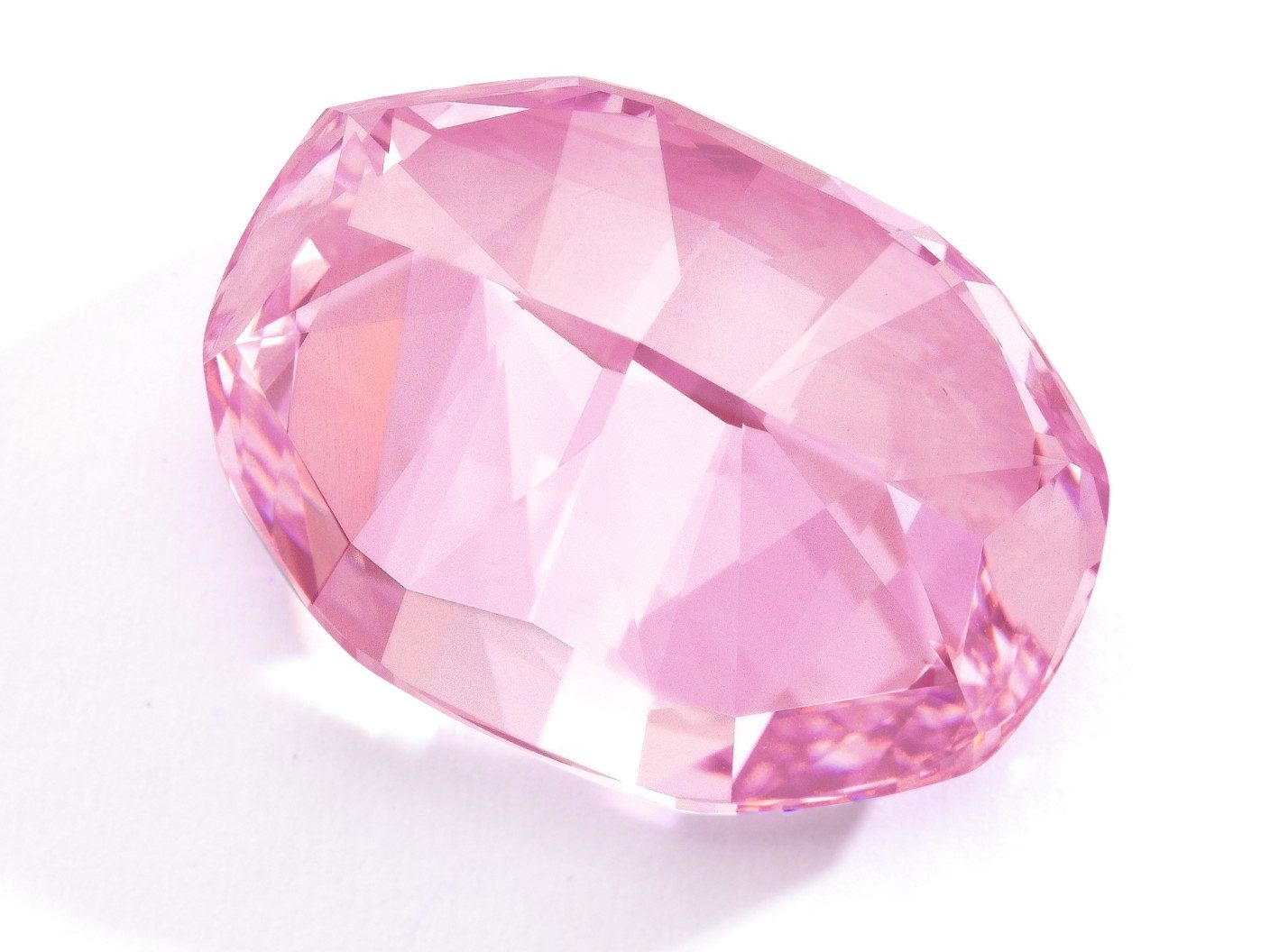 back of a pink diamond
