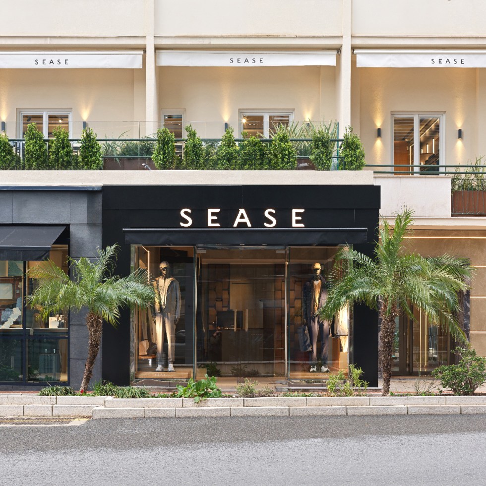 Sease italian brand flagship store exterior in monaco