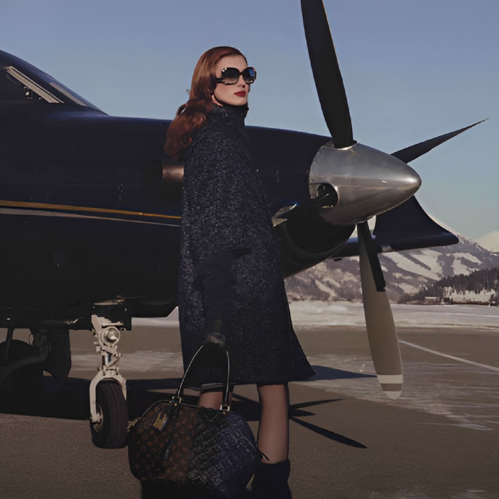 model olga sherer in louis vuitton fall 2011 campaign