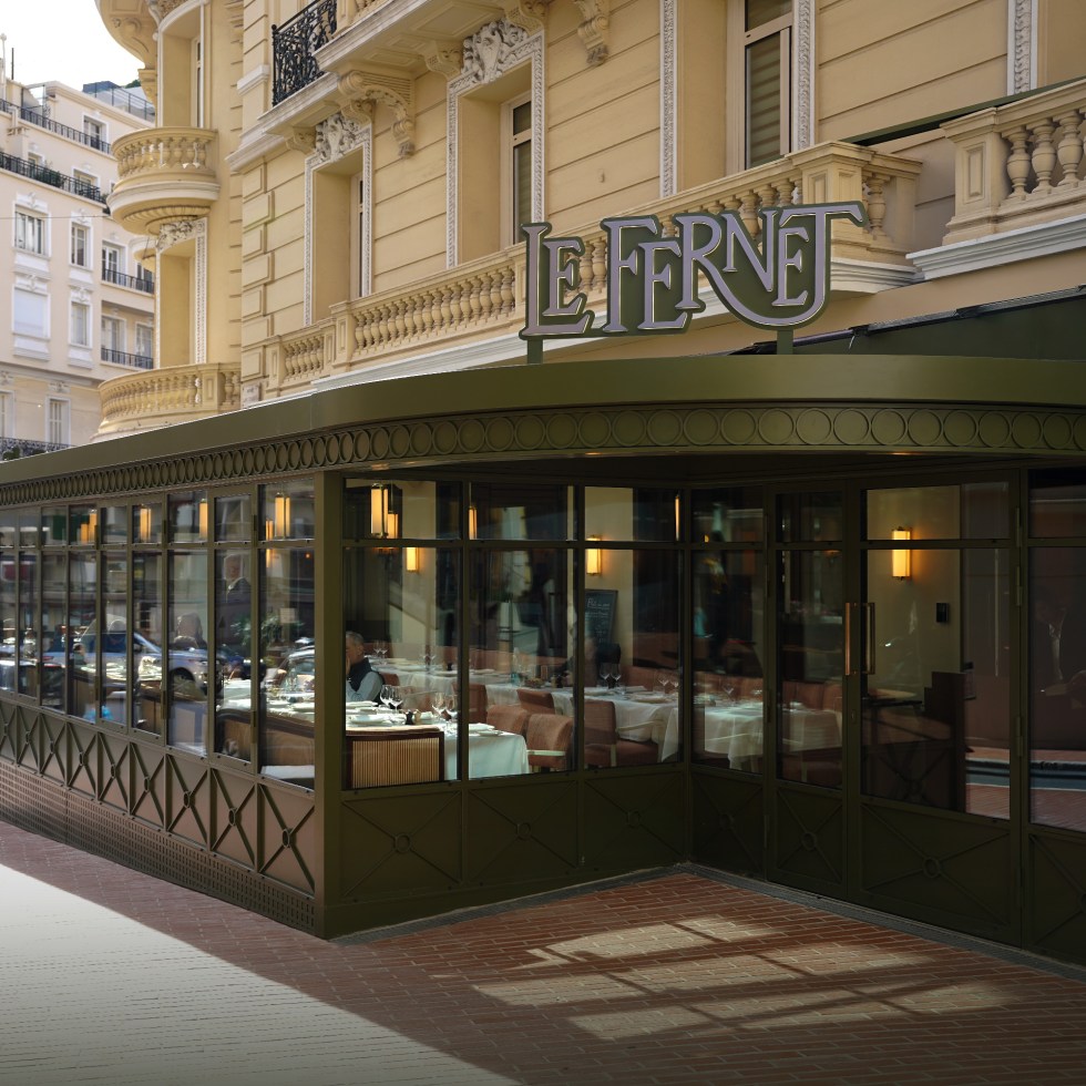 le fernet monaco brasserie restaurant exterior signage