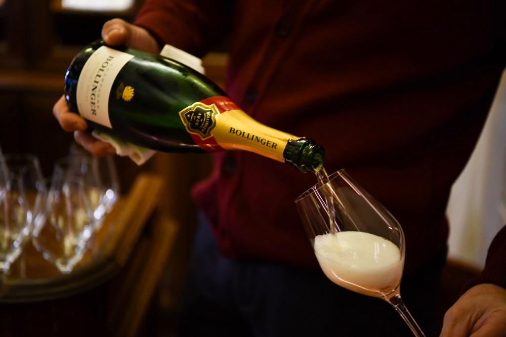 Champagne bollinger desigtation at the salon gcm in Monaco