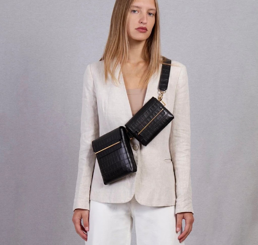 Maison Dressage crocodile leather slingback bag
