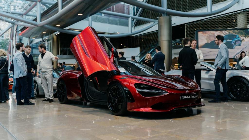 Red haute monaco supercar Mclaren