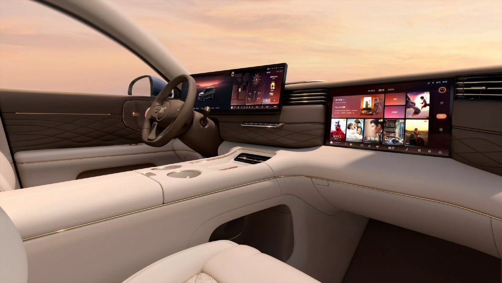 inside IM Motors LS9 luxury suv interior design