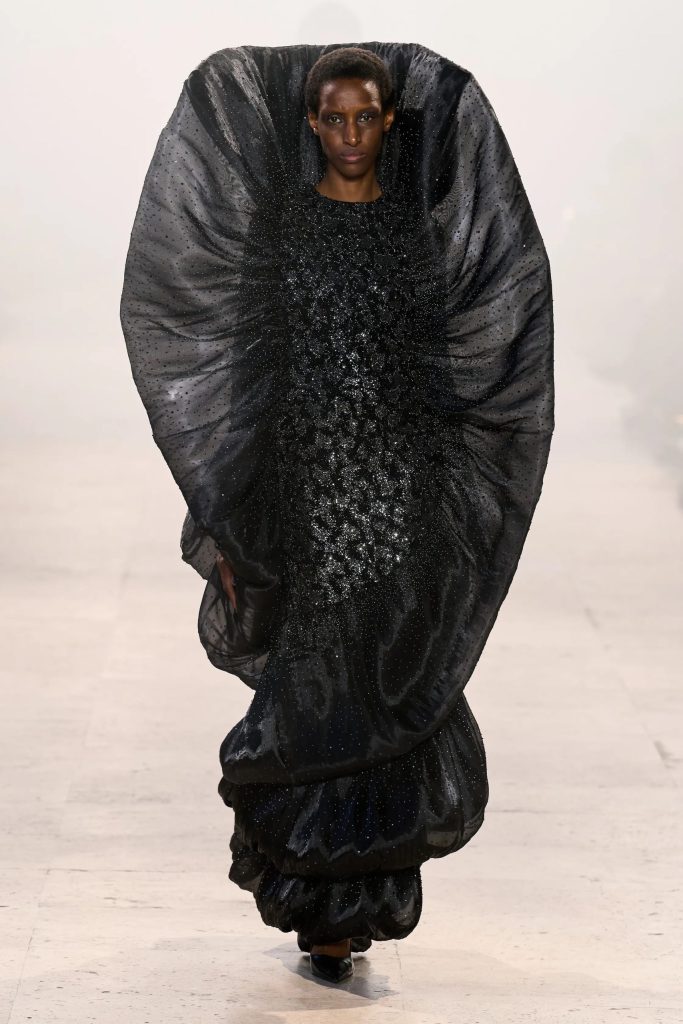 rahul mishra alchemy haute couture black oversize look