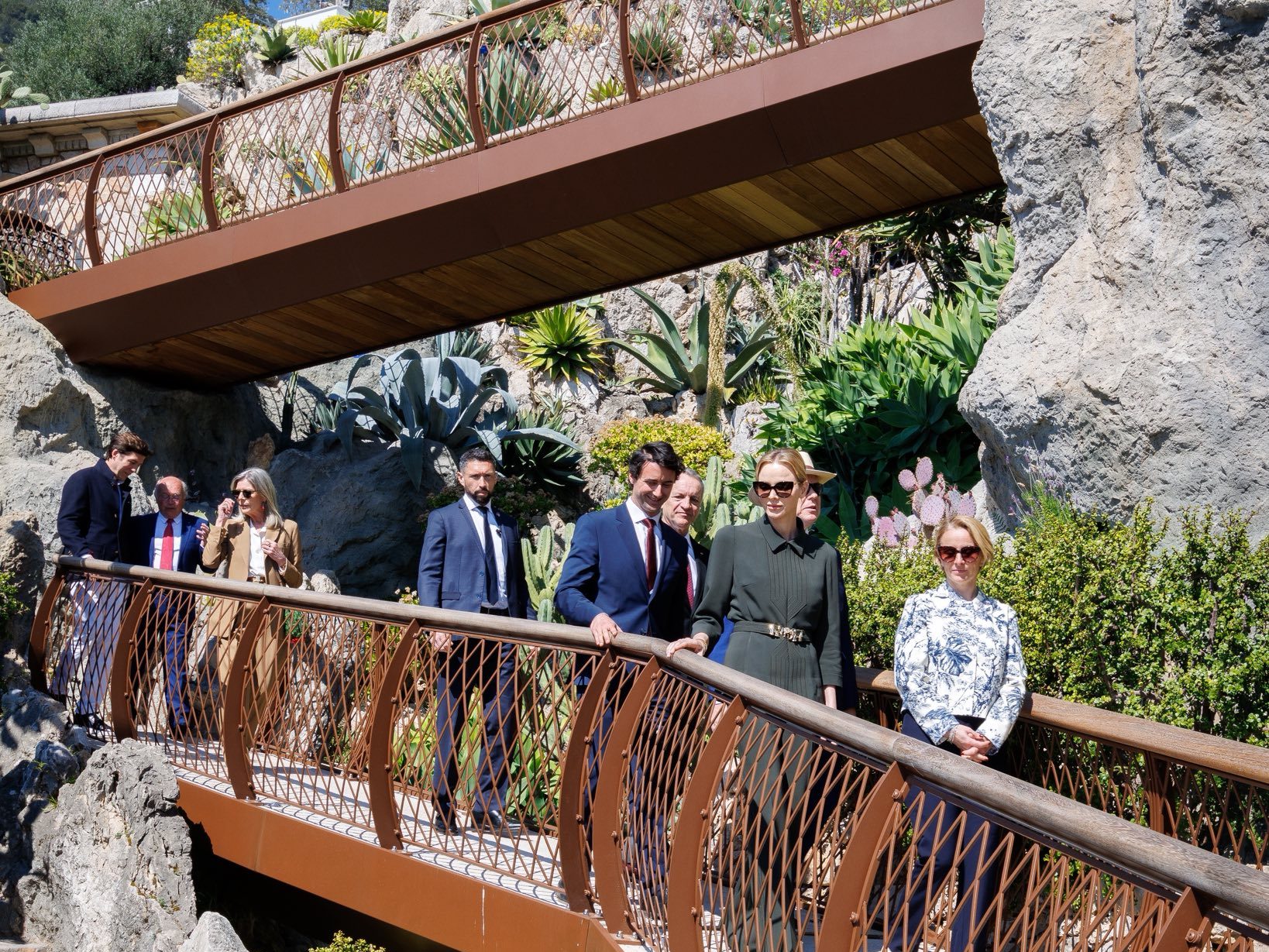 Princess Charlene at the Exotic Gardens in Monaco
