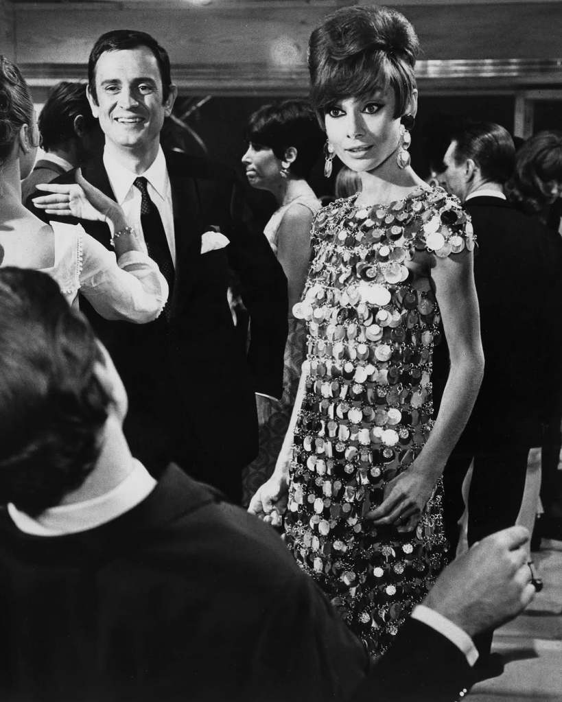 audrey hepburn in paco rabanne dress