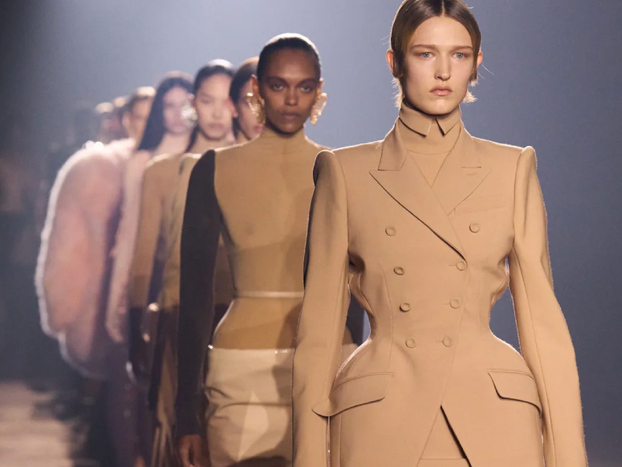 Mugler high fashion catwalk show in Paris